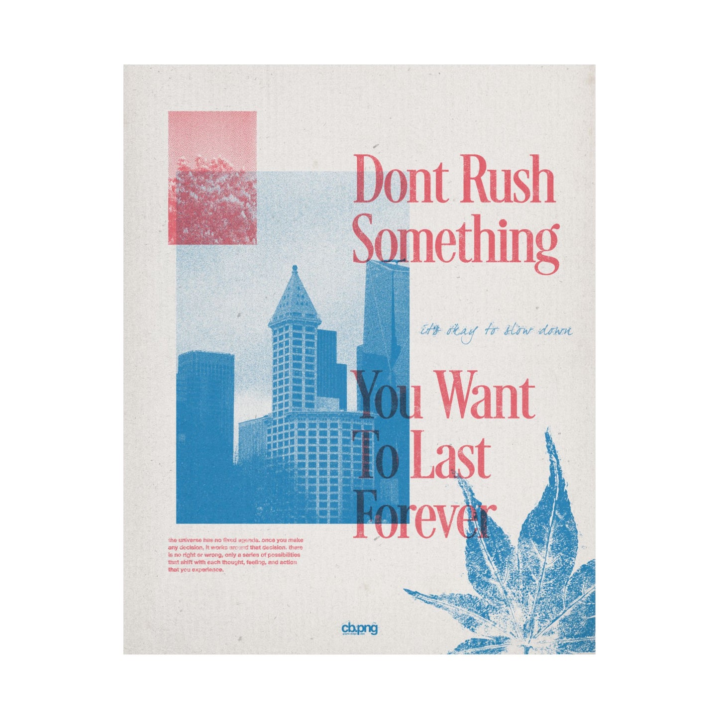 don't rush - Print