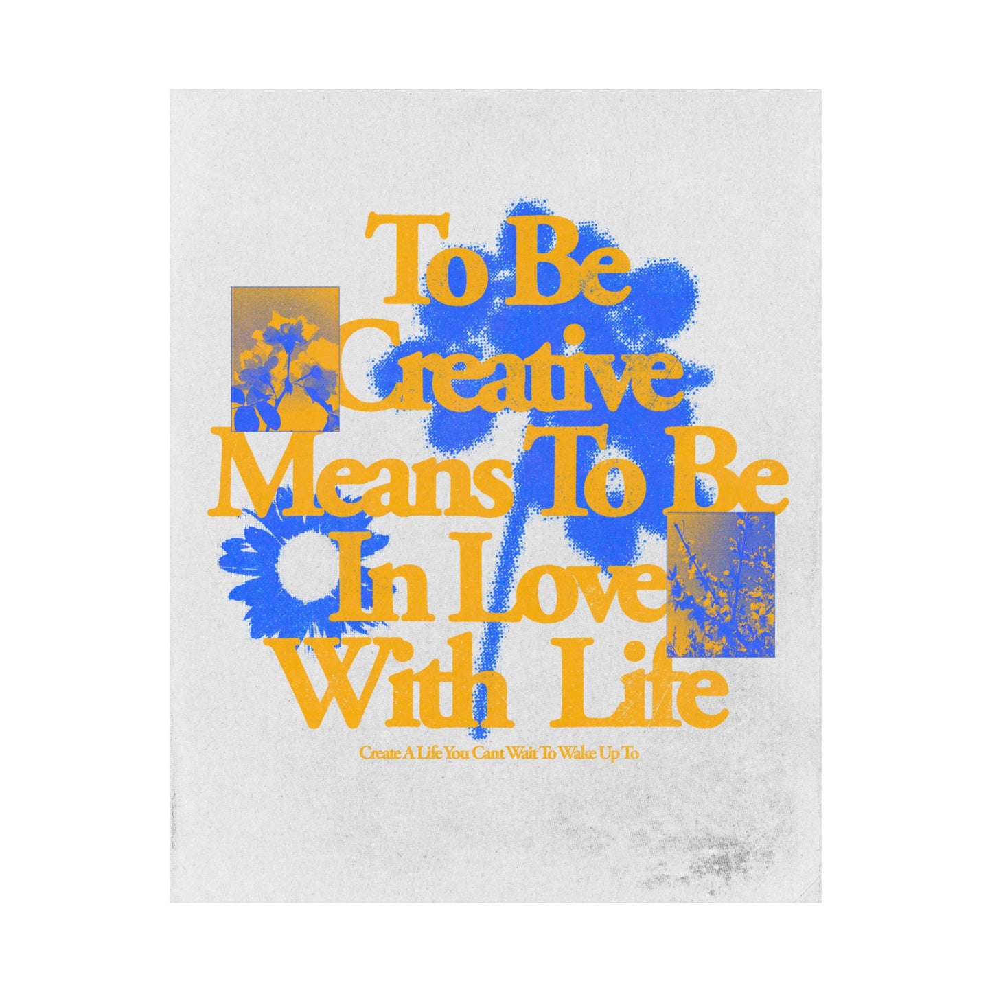 to be creative - print