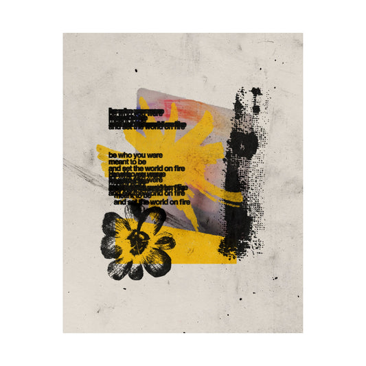 set the world on fire - print